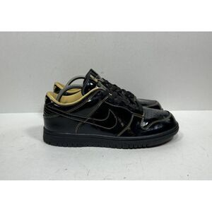 Nike Dunk Low Black Metallic Gold Patent 309324-001 Men’s Size 8 / Womens 9.5